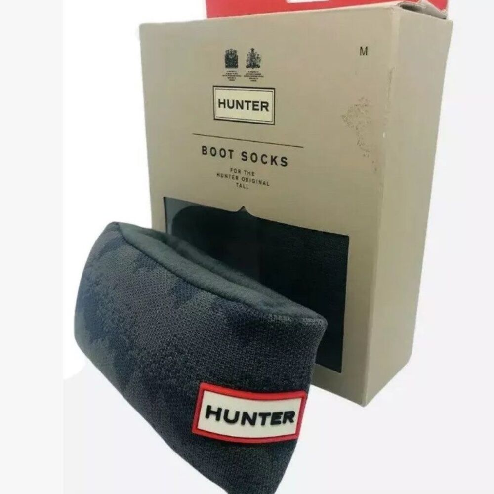 HUNTER Storm Stripe Knitted Cuff Socks